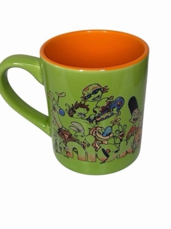 Nickelodeon Other - Nickelodeon Retro 90s Characters Coffee Mug Cup Green Orange Ceramic 14 oz 2021